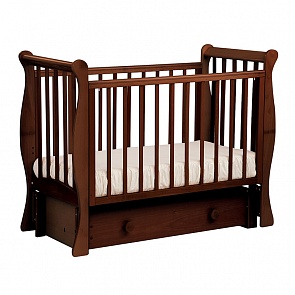 Кровать детская Лель АБ 21 Лаванда маятник универсальный, орех темный 35 (Лель, LIEL-АБ 21_орех темный 35)